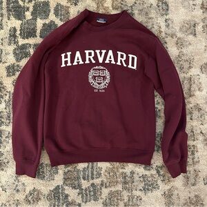 Maroon Harvard University Sweatshirt - MV Sport  - Cambridge Massachusetts